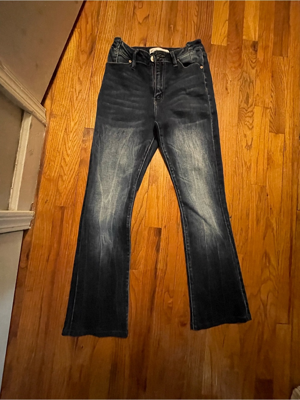 KanCan Black/Faded Boot Cut Jeans